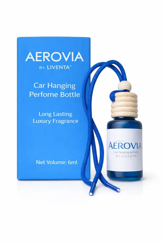 AEROVIA Car Hanging Perfume – Pack of 2 | 6ml Luxury Fragrance Bottles by LIVENTA™