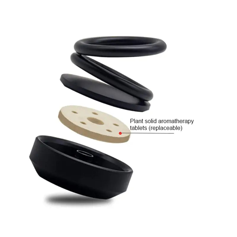 Solar Car Aroma Diffuser | 360° Rotating Air Freshener – No Battery, Solar Powered
