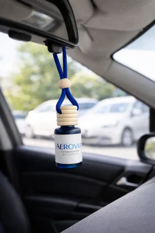 AEROVIA Car Hanging Perfume – Pack of 2 | 6ml Luxury Fragrance Bottles by LIVENTA™